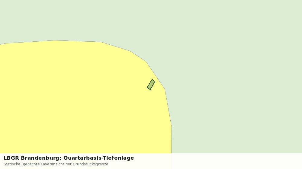 Statische Kartenansicht: LBGR Brandenburg: Quartärbasis-Tiefenlage