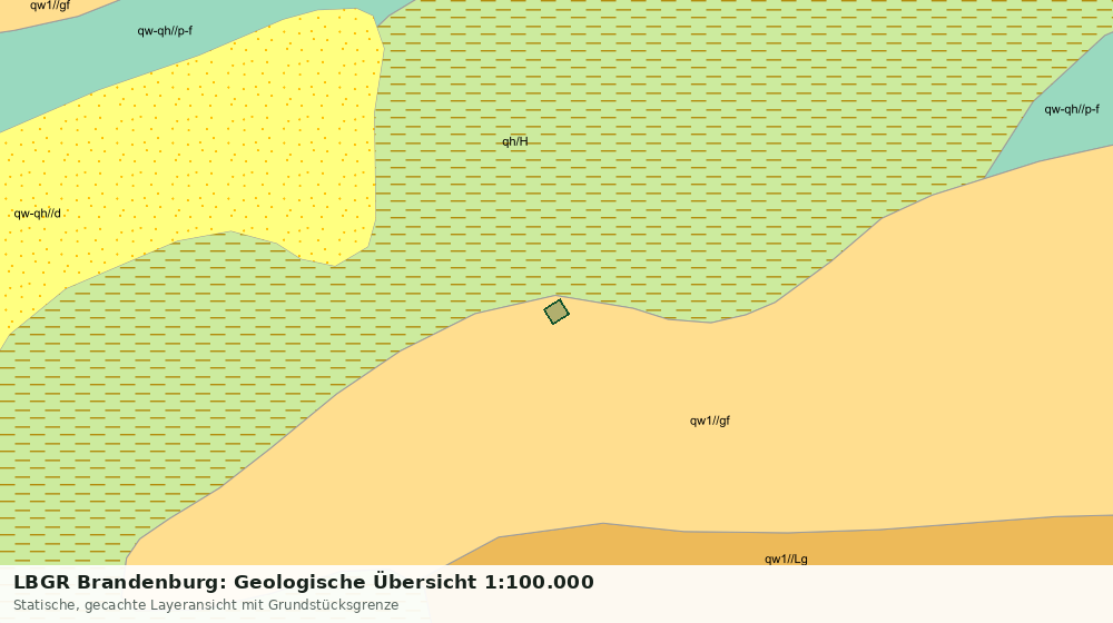 Statische Kartenansicht: LBGR Brandenburg: Geologische Übersicht 1:100.000
