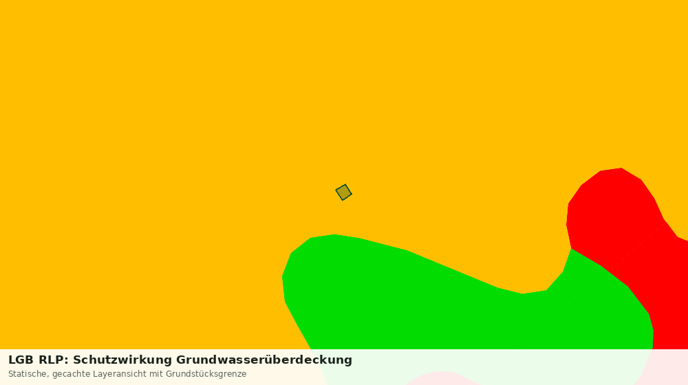 Statische Kartenansicht: LGB RLP: Schutzwirkung Grundwasserüberdeckung