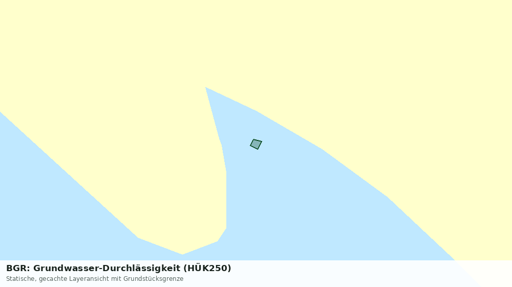 Statische Kartenansicht: BGR: Grundwasser-Durchlässigkeit (HÜK250)