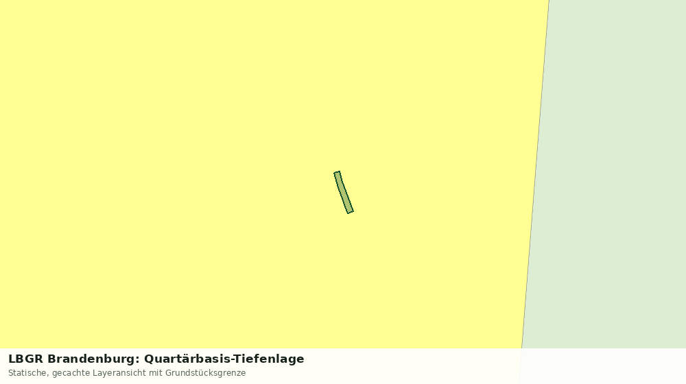 Statische Kartenansicht: LBGR Brandenburg: Quartärbasis-Tiefenlage