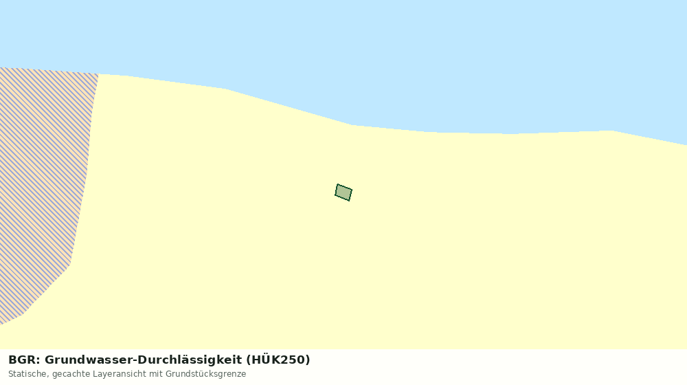 Statische Kartenansicht: BGR: Grundwasser-Durchlässigkeit (HÜK250)