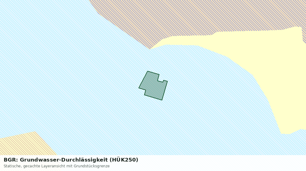 Statische Kartenansicht: BGR: Grundwasser-Durchlässigkeit (HÜK250)