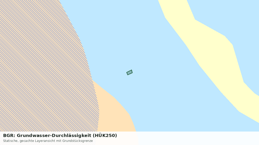 Statische Kartenansicht: BGR: Grundwasser-Durchlässigkeit (HÜK250)