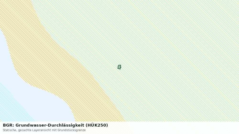 Statische Kartenansicht: BGR: Grundwasser-Durchlässigkeit (HÜK250)