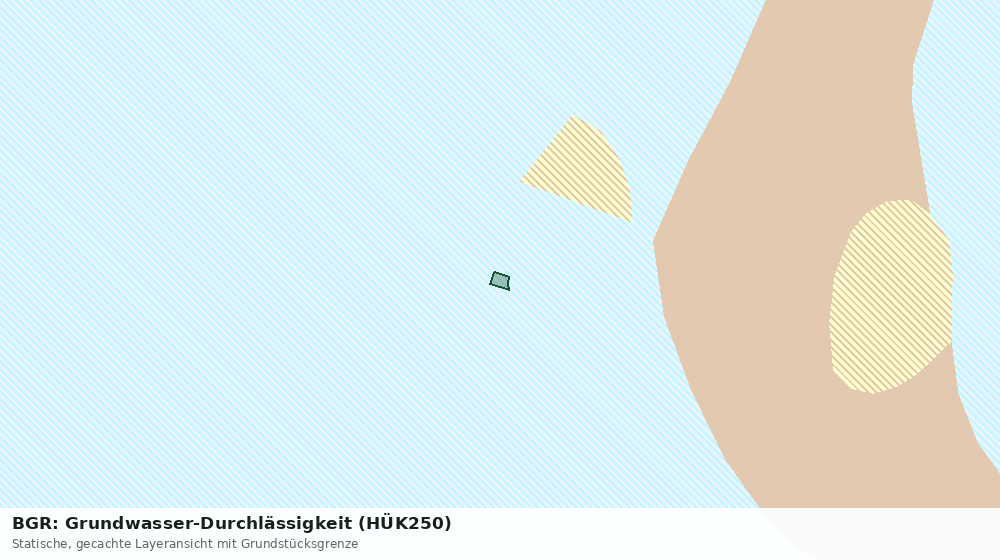 Statische Kartenansicht: BGR: Grundwasser-Durchlässigkeit (HÜK250)