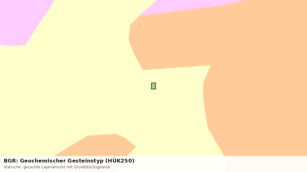 Statische Kartenansicht: BGR: Geochemischer Gesteinstyp (HÜK250)