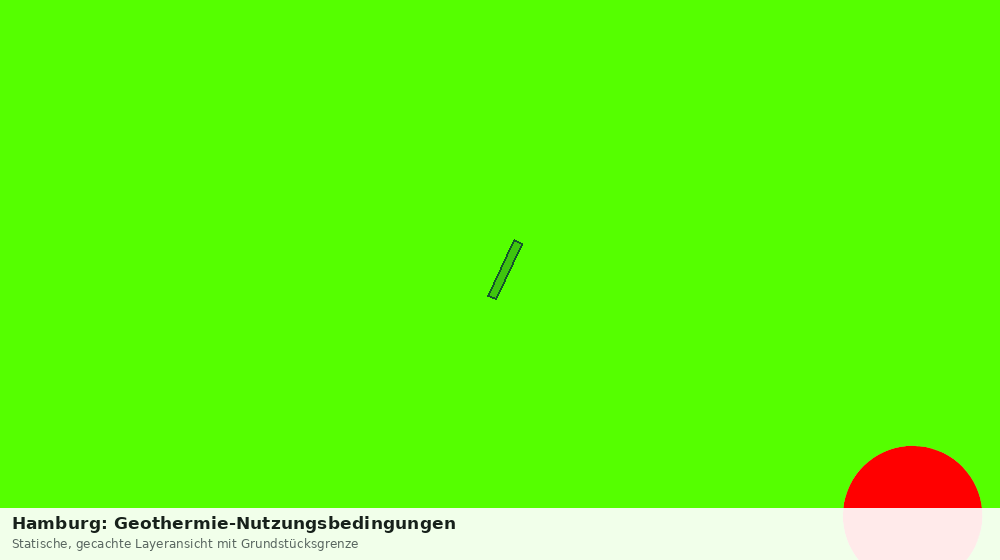 Statische Kartenansicht: Hamburg: Geothermie-Nutzungsbedingungen