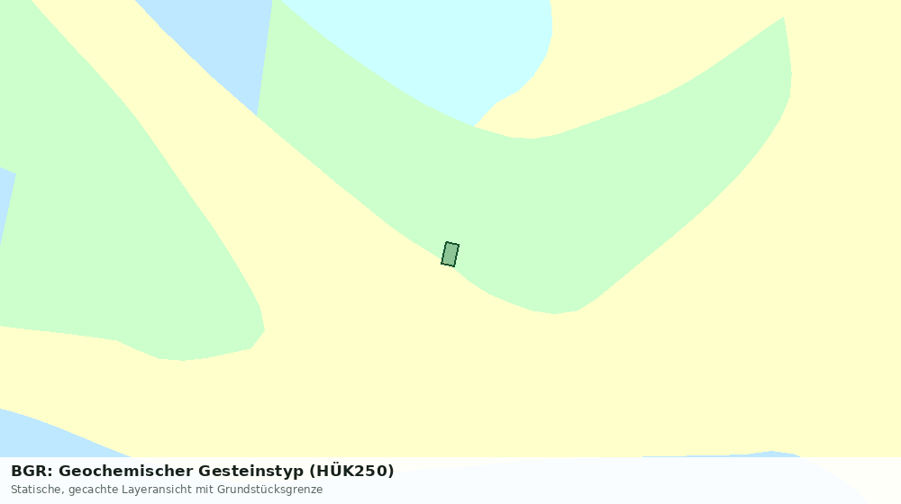 Statische Kartenansicht: BGR: Geochemischer Gesteinstyp (HÜK250)