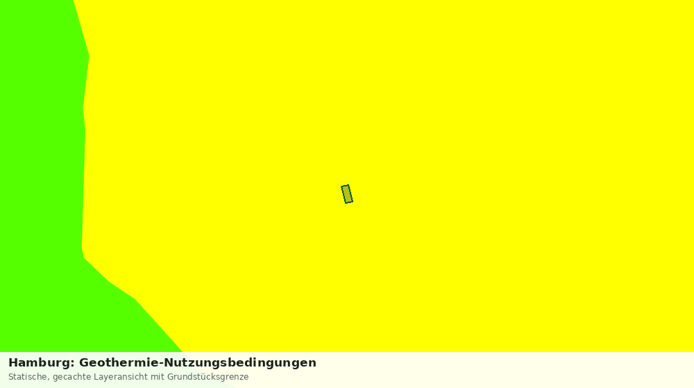 Statische Kartenansicht: Hamburg: Geothermie-Nutzungsbedingungen
