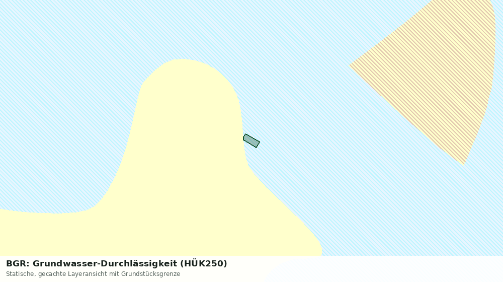 Statische Kartenansicht: BGR: Grundwasser-Durchlässigkeit (HÜK250)