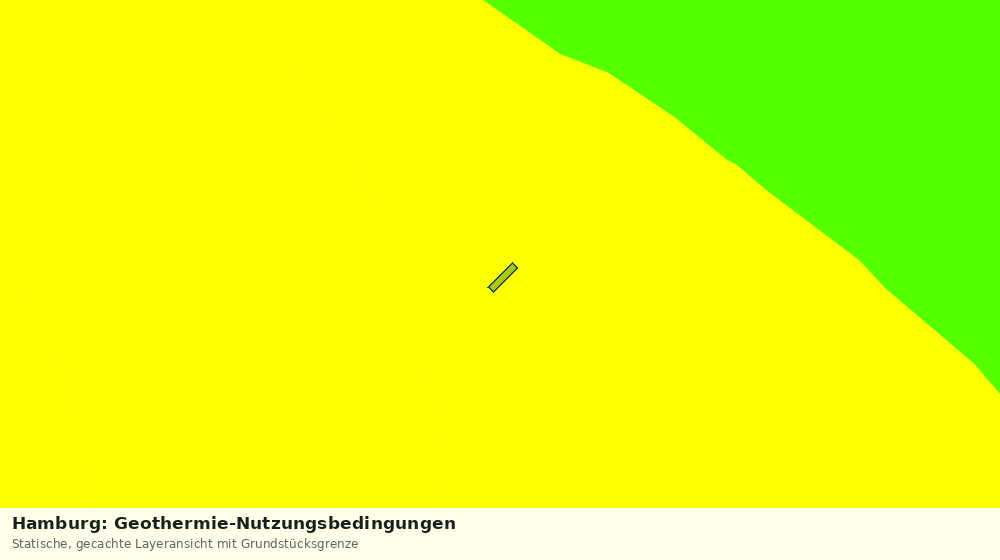 Statische Kartenansicht: Hamburg: Geothermie-Nutzungsbedingungen
