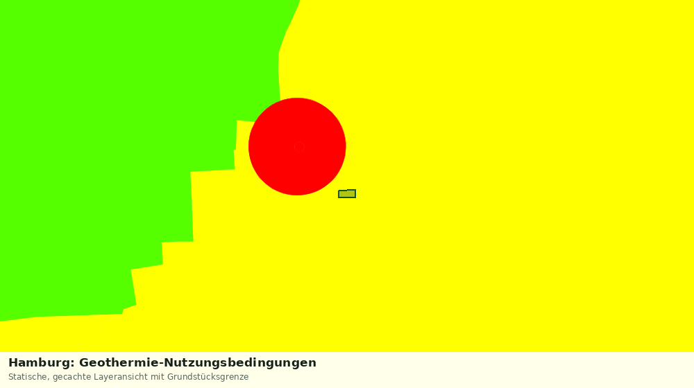 Statische Kartenansicht: Hamburg: Geothermie-Nutzungsbedingungen