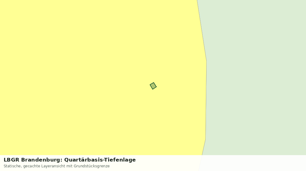 Statische Kartenansicht: LBGR Brandenburg: Quartärbasis-Tiefenlage