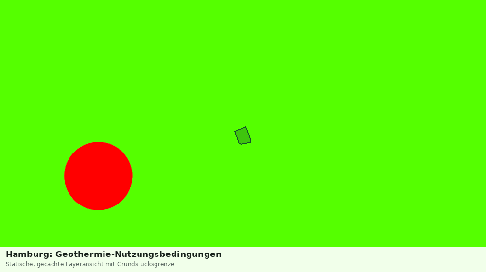 Statische Kartenansicht: Hamburg: Geothermie-Nutzungsbedingungen