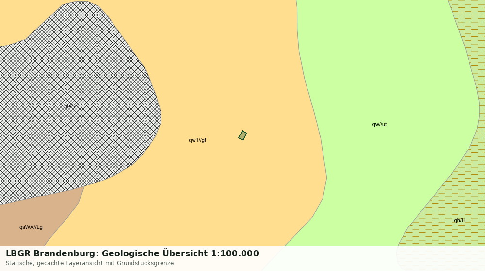 Statische Kartenansicht: LBGR Brandenburg: Geologische Übersicht 1:100.000