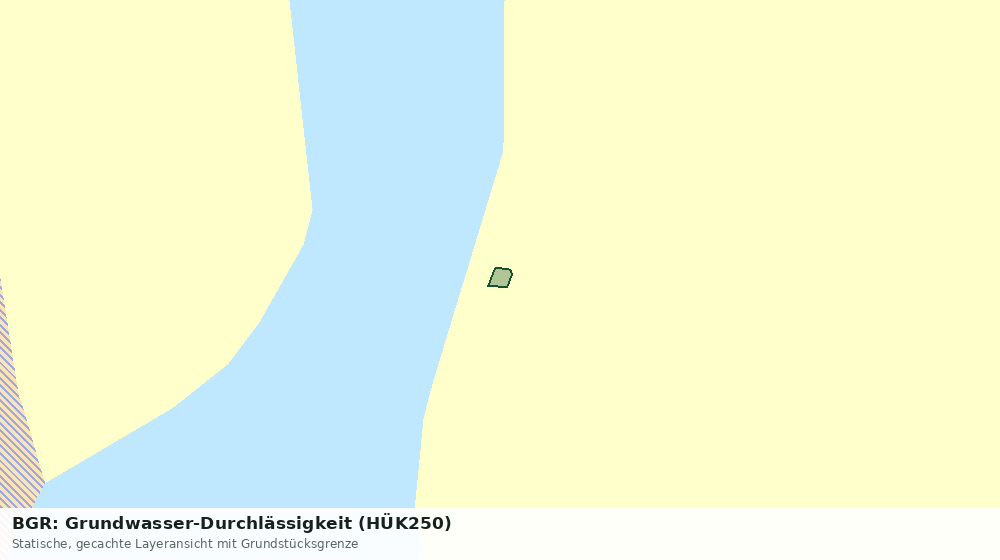 Statische Kartenansicht: BGR: Grundwasser-Durchlässigkeit (HÜK250)