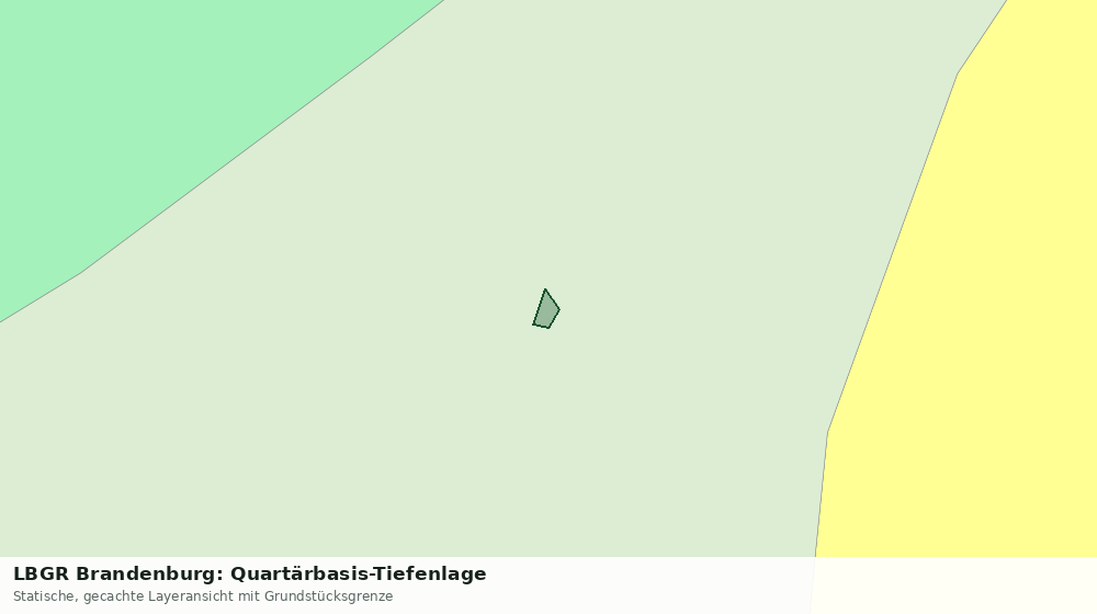 Statische Kartenansicht: LBGR Brandenburg: Quartärbasis-Tiefenlage