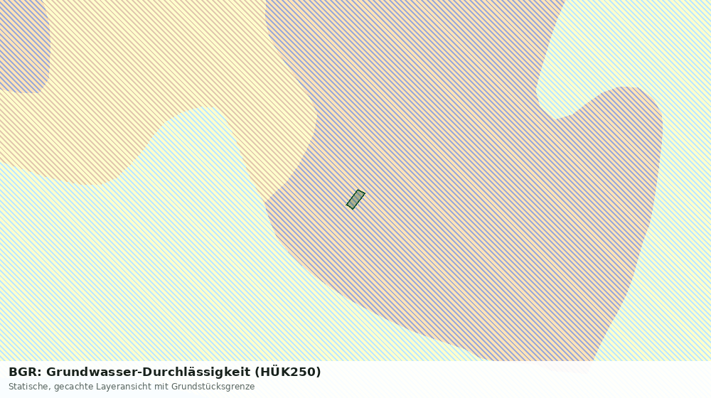 Statische Kartenansicht: BGR: Grundwasser-Durchlässigkeit (HÜK250)
