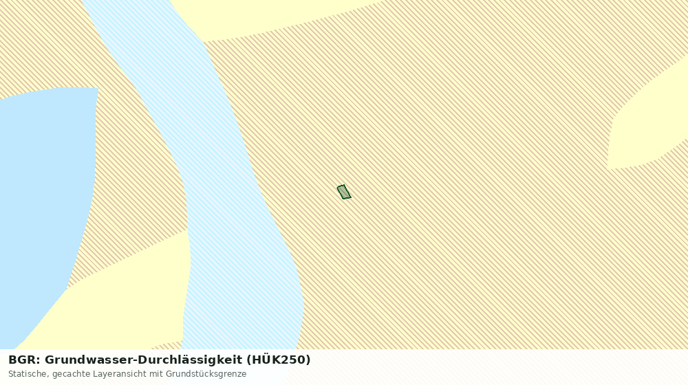 Statische Kartenansicht: BGR: Grundwasser-Durchlässigkeit (HÜK250)