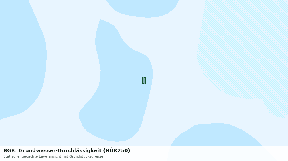 Statische Kartenansicht: BGR: Grundwasser-Durchlässigkeit (HÜK250)