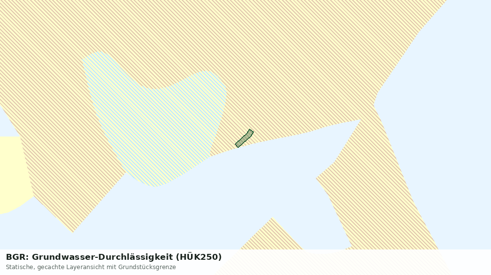 Statische Kartenansicht: BGR: Grundwasser-Durchlässigkeit (HÜK250)