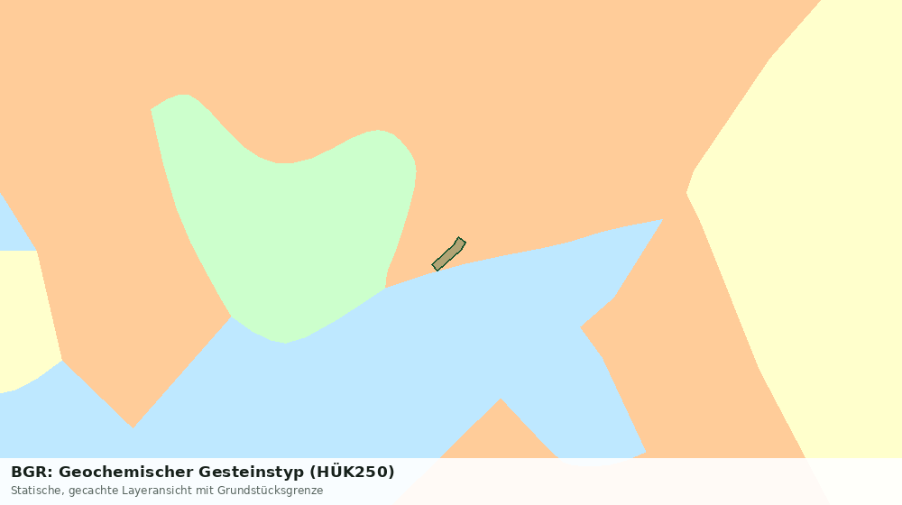 Statische Kartenansicht: BGR: Geochemischer Gesteinstyp (HÜK250)