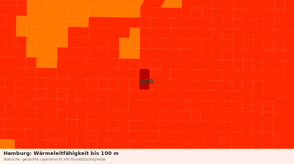 Statische Kartenansicht: Hamburg: Wärmeleitfähigkeit bis 100 m
