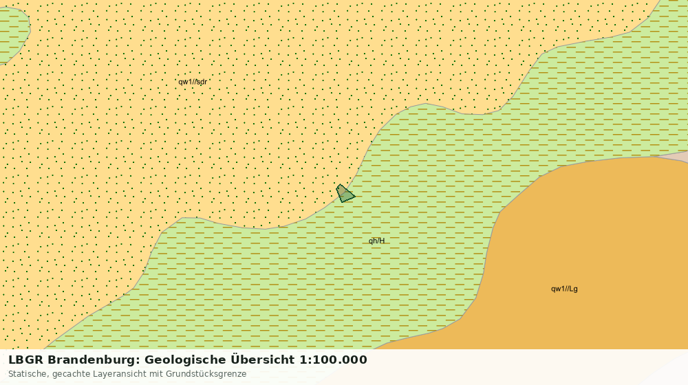 Statische Kartenansicht: LBGR Brandenburg: Geologische Übersicht 1:100.000