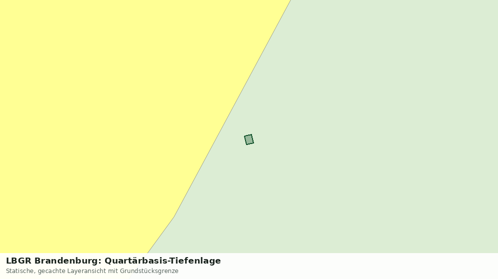 Statische Kartenansicht: LBGR Brandenburg: Quartärbasis-Tiefenlage