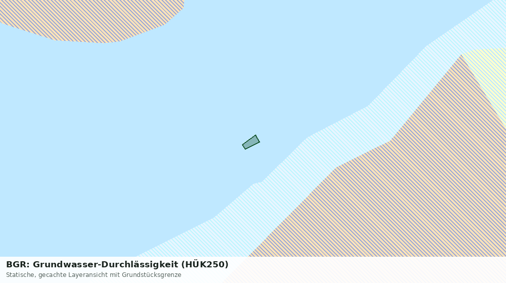 Statische Kartenansicht: BGR: Grundwasser-Durchlässigkeit (HÜK250)