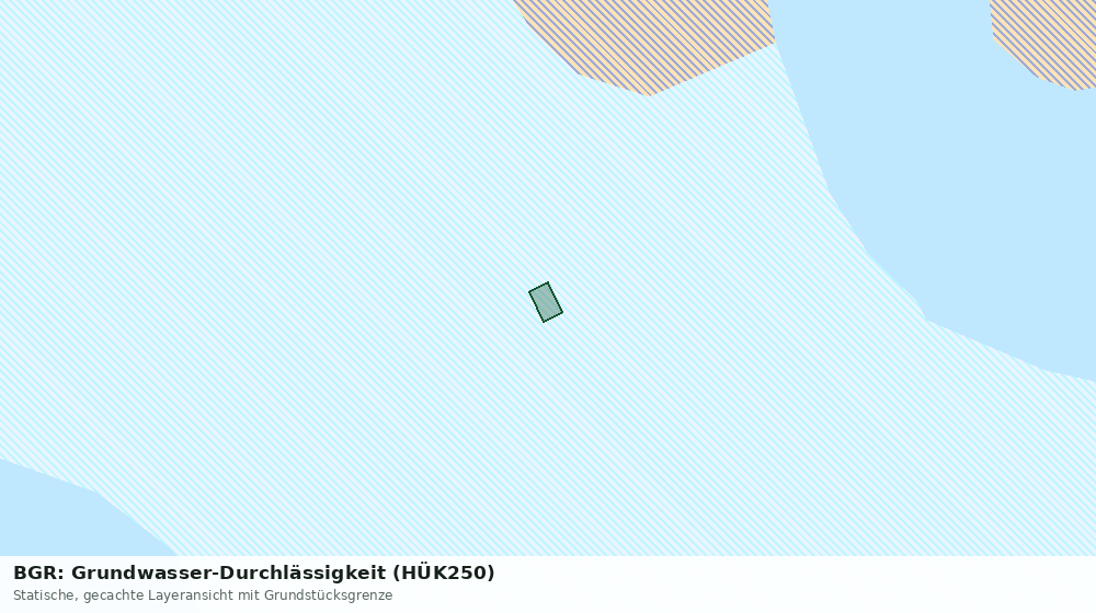 Statische Kartenansicht: BGR: Grundwasser-Durchlässigkeit (HÜK250)