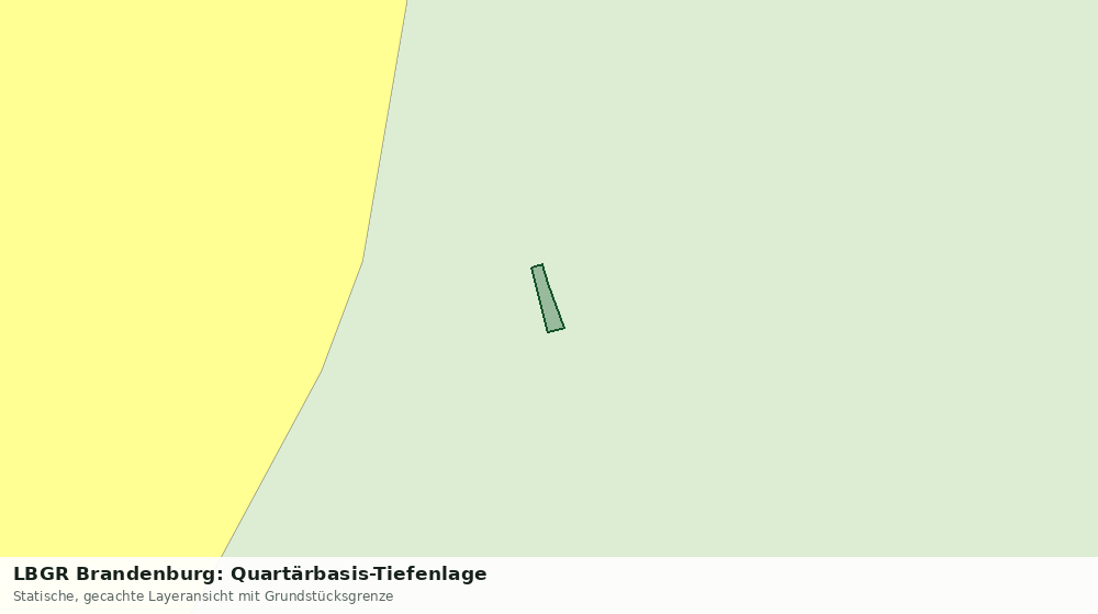 Statische Kartenansicht: LBGR Brandenburg: Quartärbasis-Tiefenlage
