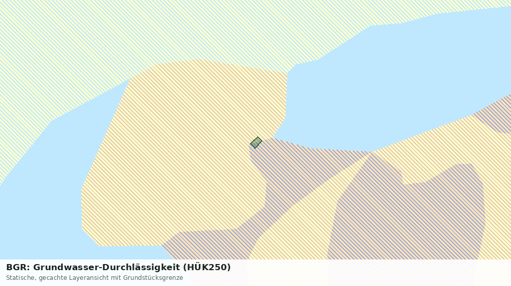 Statische Kartenansicht: BGR: Grundwasser-Durchlässigkeit (HÜK250)