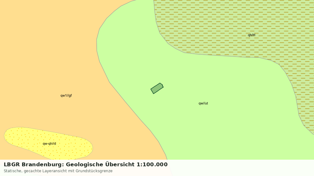 Statische Kartenansicht: LBGR Brandenburg: Geologische Übersicht 1:100.000