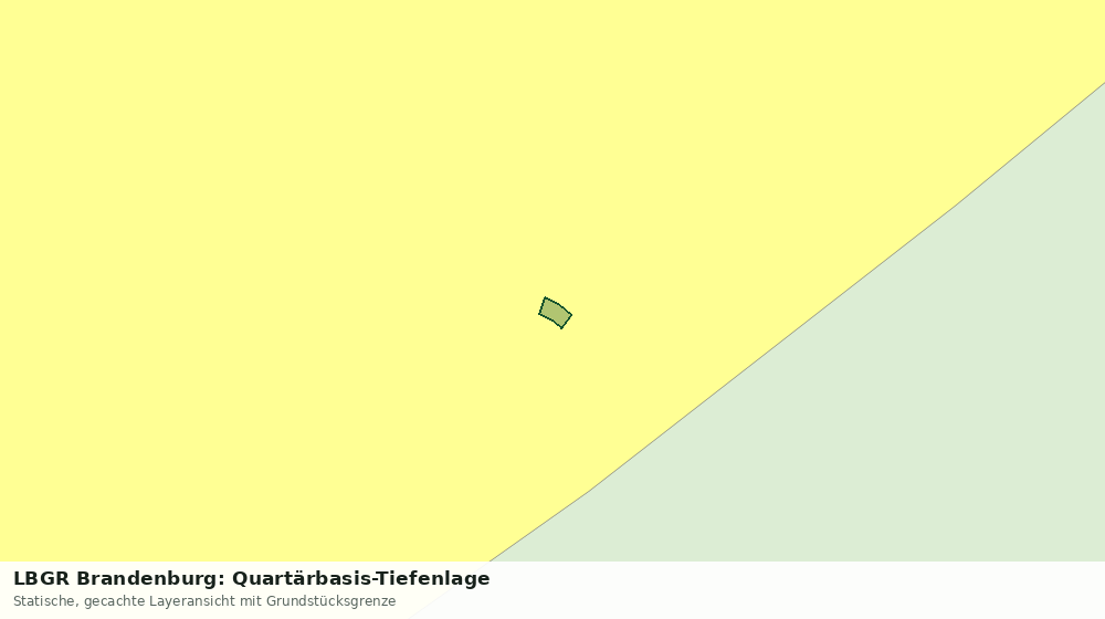 Statische Kartenansicht: LBGR Brandenburg: Quartärbasis-Tiefenlage