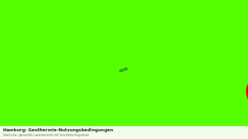 Statische Kartenansicht: Hamburg: Geothermie-Nutzungsbedingungen