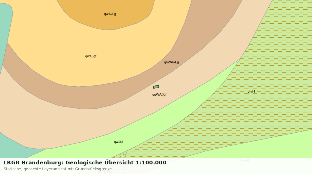 Statische Kartenansicht: LBGR Brandenburg: Geologische Übersicht 1:100.000