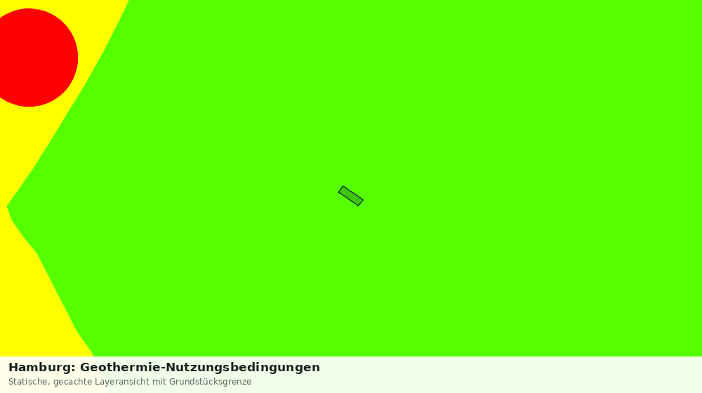 Statische Kartenansicht: Hamburg: Geothermie-Nutzungsbedingungen