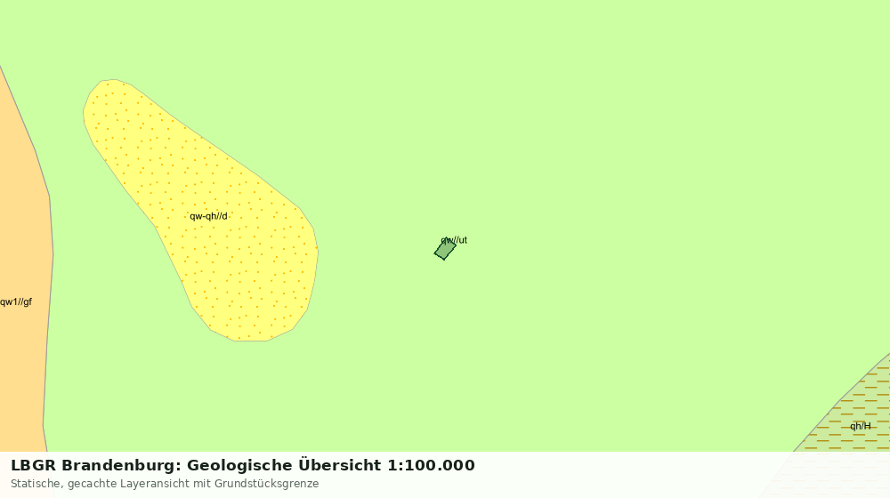 Statische Kartenansicht: LBGR Brandenburg: Geologische Übersicht 1:100.000