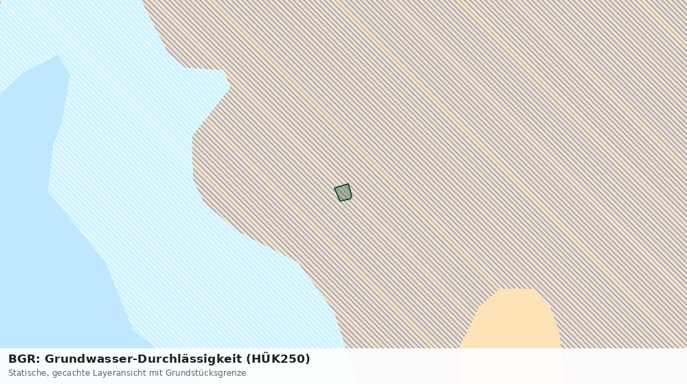 Statische Kartenansicht: BGR: Grundwasser-Durchlässigkeit (HÜK250)