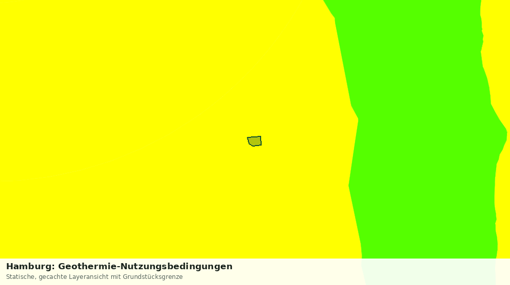 Statische Kartenansicht: Hamburg: Geothermie-Nutzungsbedingungen
