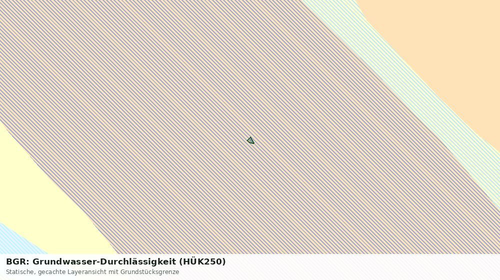 Statische Kartenansicht: BGR: Grundwasser-Durchlässigkeit (HÜK250)