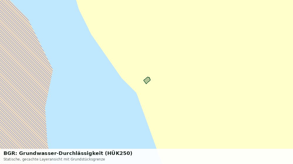 Statische Kartenansicht: BGR: Grundwasser-Durchlässigkeit (HÜK250)