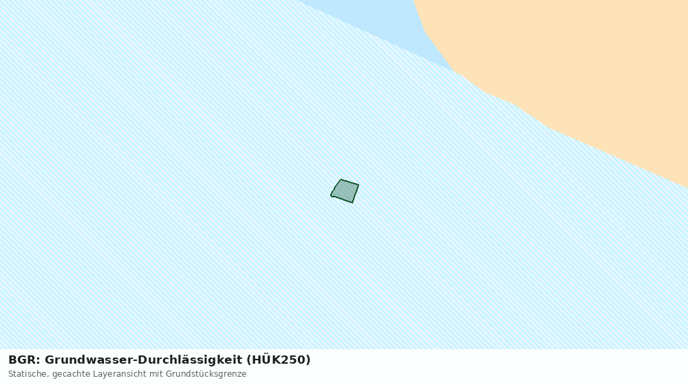 Statische Kartenansicht: BGR: Grundwasser-Durchlässigkeit (HÜK250)