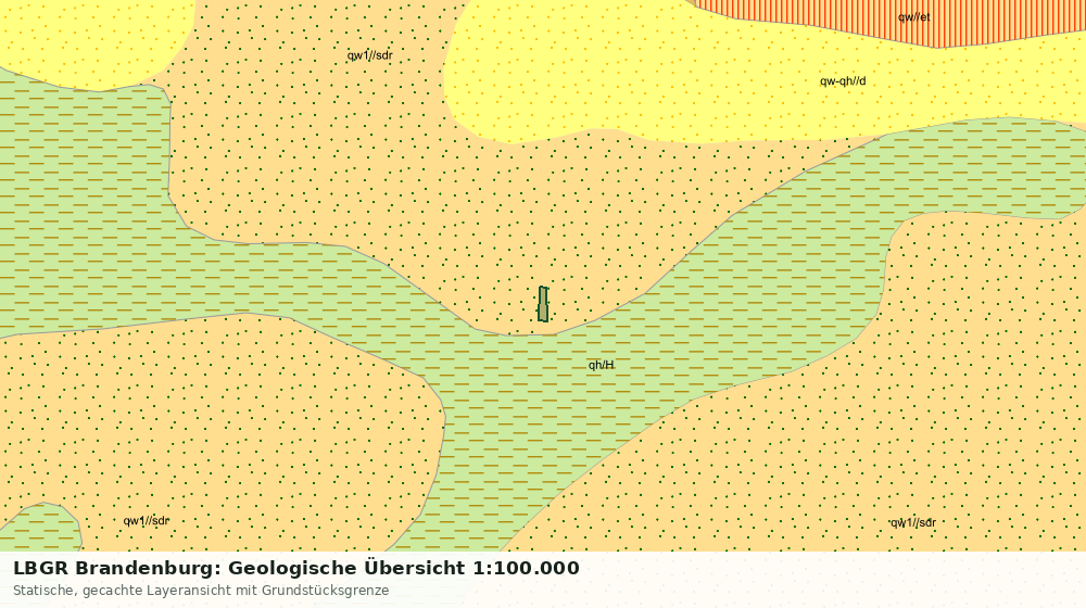Statische Kartenansicht: LBGR Brandenburg: Geologische Übersicht 1:100.000
