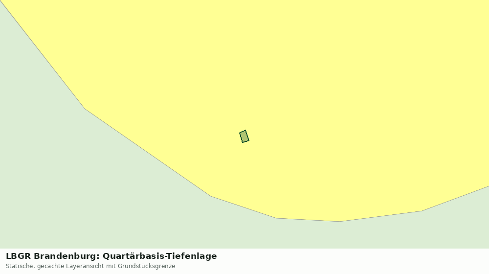 Statische Kartenansicht: LBGR Brandenburg: Quartärbasis-Tiefenlage