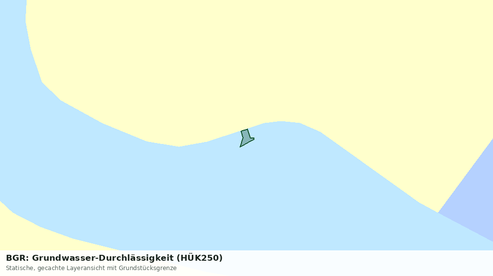 Statische Kartenansicht: BGR: Grundwasser-Durchlässigkeit (HÜK250)