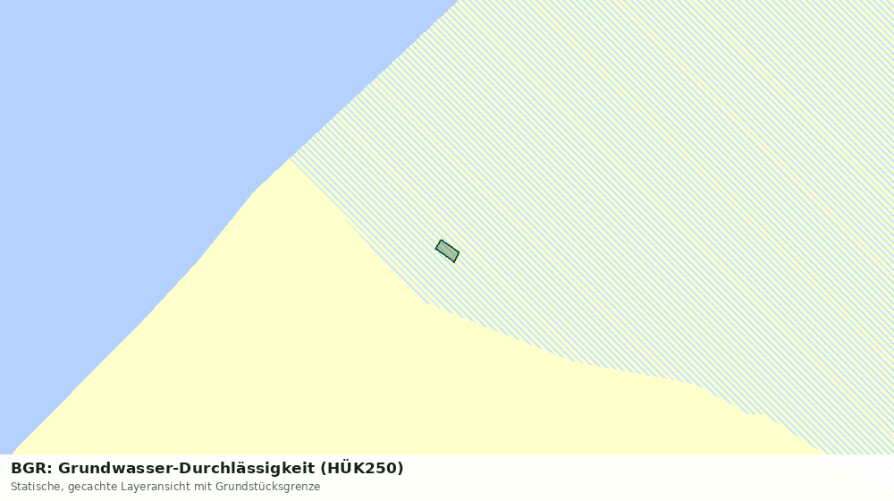 Statische Kartenansicht: BGR: Grundwasser-Durchlässigkeit (HÜK250)