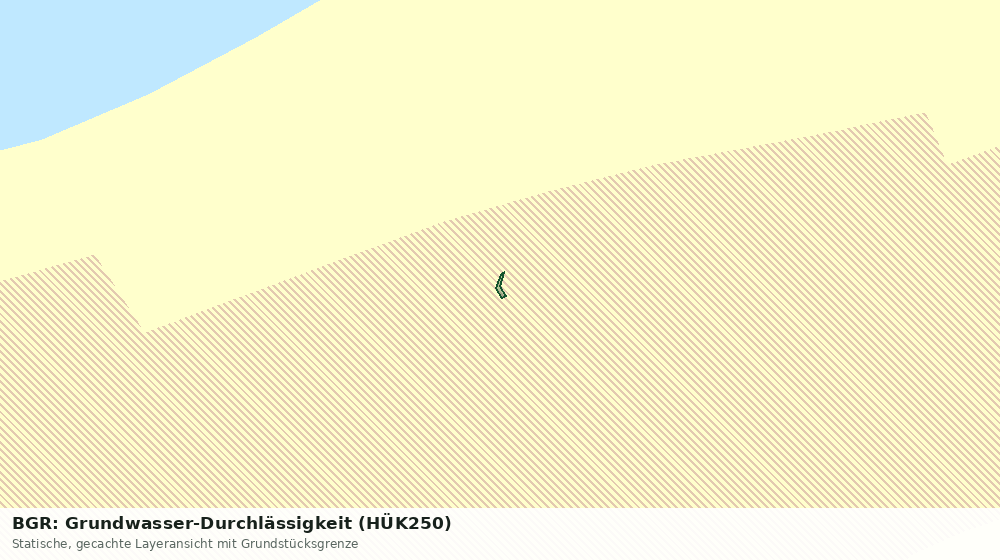 Statische Kartenansicht: BGR: Grundwasser-Durchlässigkeit (HÜK250)